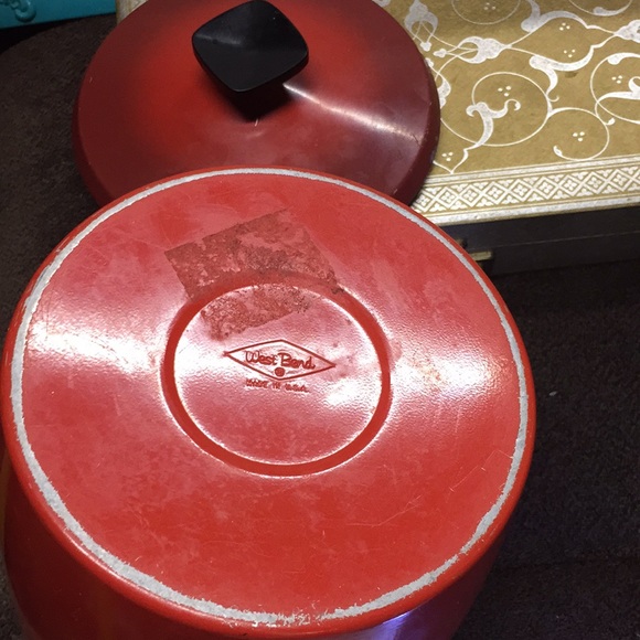 West Bend Vintage Flour Canister Red Hombre EVC - Picture 4 of 8